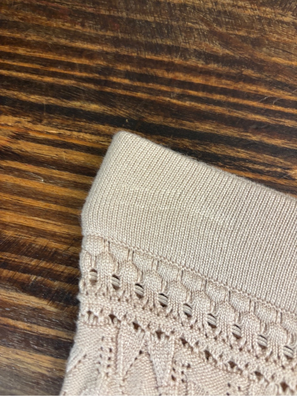 House of Harlow 1960 Knit Midi Skirt Womens Medium Beige Side Slit Pull On Boho - Picture 13 of 13